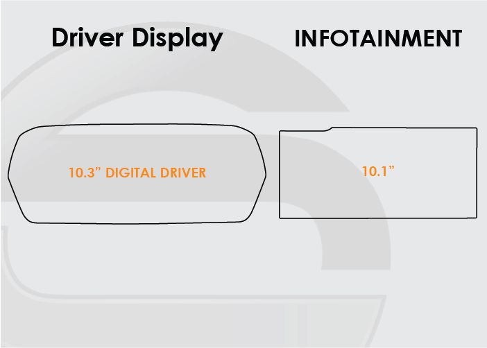 2022-2025 Audi A3 Screen ProTech Kit 10.3in Driver Display 10.1in Infotainment. Resists scratches and scuffs while reducing fingerprints and smudges on your screens.