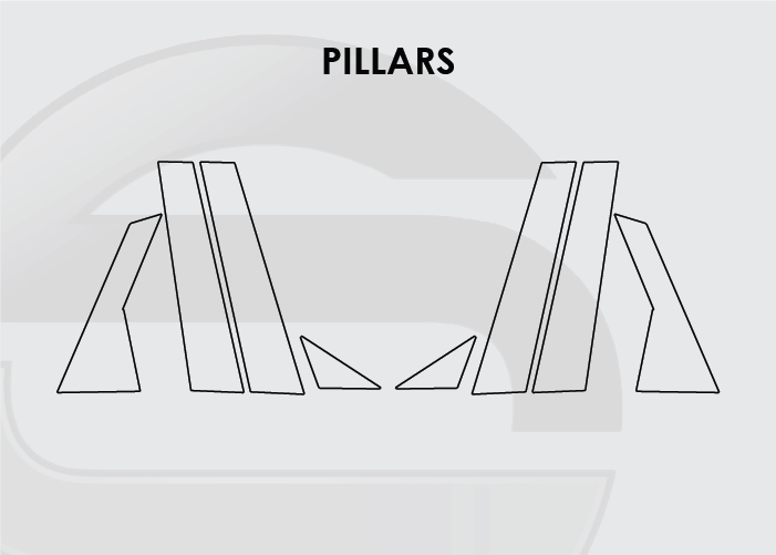 2019-25 Audi A6 Screen ProTech Kit Pillars