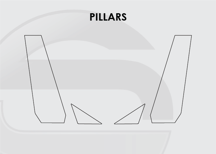 2019-25 Audi A7 Screen ProTech Kit Pillars