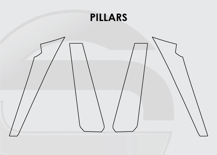 2019-2025 Audi Q8 Screen ProTech Kit Pillars. Protects against everyday scratches and reduces fingerprint buildup on screens.