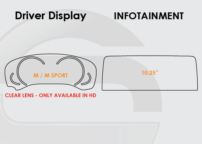 2018-2019 BMW X3 Screen ProTech Kit M Sport Driver Display 10.25 Infotainment