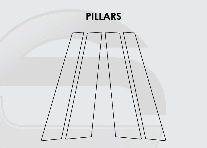 2018-2024 BMW X3 Screen ProTech Kit Pillars