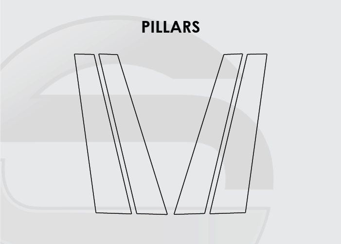 2019-2022 BMW X7 Screen ProTech Kit Pillars
