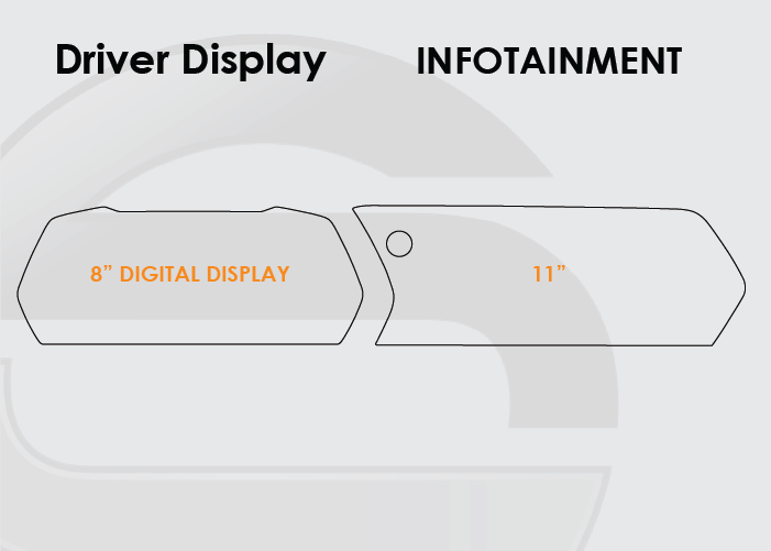 2024-2025 Silverado EV Screen ProTech Kit 8in Digital Display 11in nfotainment