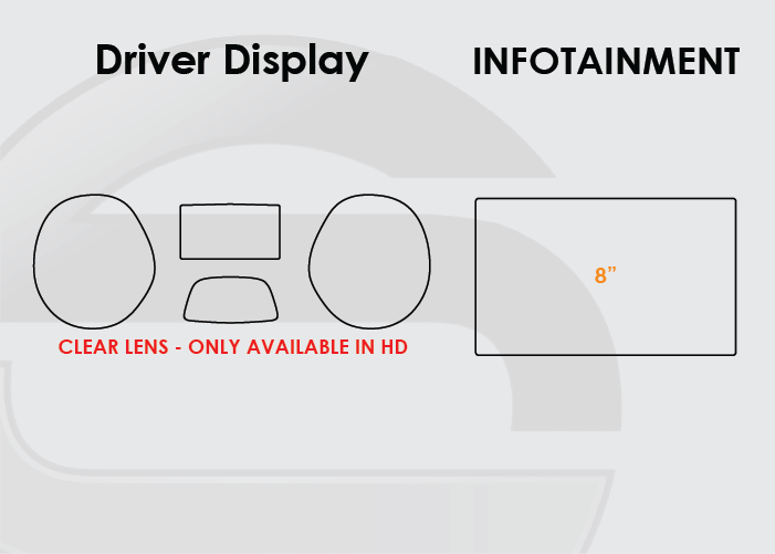 2013-2019 Ford Escape Screen ProTech Kit Driver Display 8in Infotainment. Helps prevent scratches and minimizes fingerprints to keep your screens looking new.