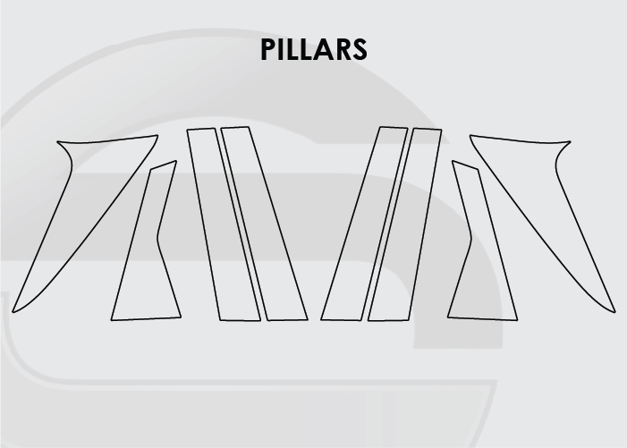 2020-2022 Ford Escape Screen ProTech Kit Pillars. Guards your screens from scratches while cutting down on fingerprints and smudges.