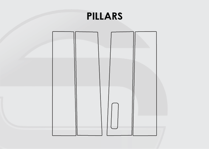 2021-2024 Ford F150 Screen ProTech Kit Pillars. Designed to resist scratching and lessen fingerprint marks on your screens.
