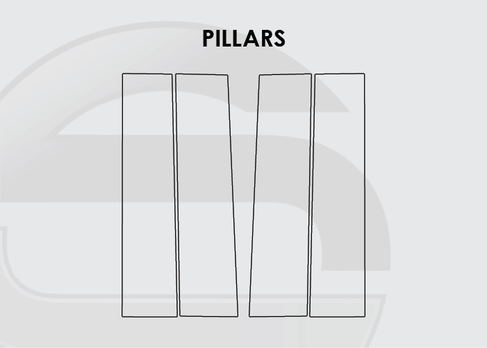 2025-2026 Ford F150 Screen ProTech Kit Pillars. Designed to resist scratching and lessen fingerprint marks on your screens.
