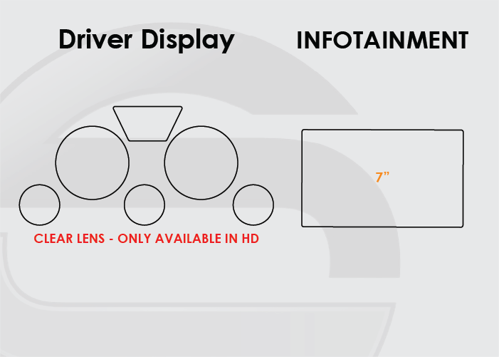 2013-2016 GMC Acadia Screen ProTech Kit Standard Driver Display 7in Infotainment