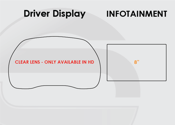 2014-2018 GMC Sierra Screen ProTech Kit Driver Display 8 inch Infotainment. Resist scratches, reduce fingerprints on screens.