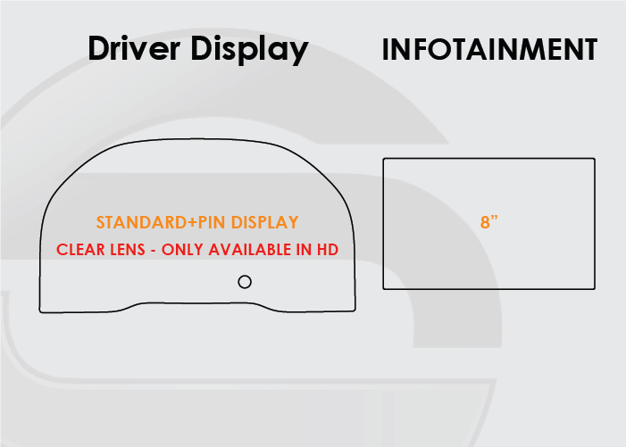 2019-2021 GMC Sierra Screen ProTech Kit Driver Display 8 inch Infotainment. Resist scratches, reduce fingerprints on screens.
