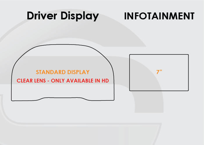 2019-2021 GMC Sierra Screen ProTech Kit Driver Display Standard 7 inch Infotainment. Resist scratches, reduce fingerprints on screens.