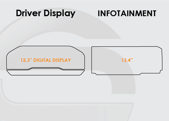 2022-2025 GMC Sierra Screen ProTech Kit Digital Driver Display 13.4in Infotainment. Helps keep screens scratch-resistant with fewer fingerprints and smudges.