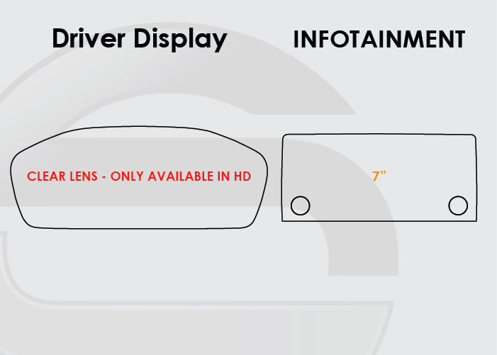 2022-2025 Honda Civic Screen ProTech Kit Driver Display 7in Infotainment