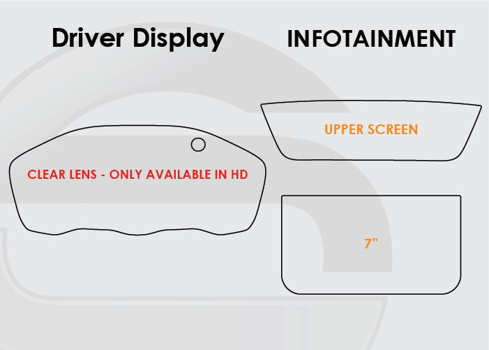 2016-2018 Honda HR-V Screen ProTech Kit Driver Display 7in Infotainment. Protects against everyday scratches and reduces fingerprint buildup on screens.