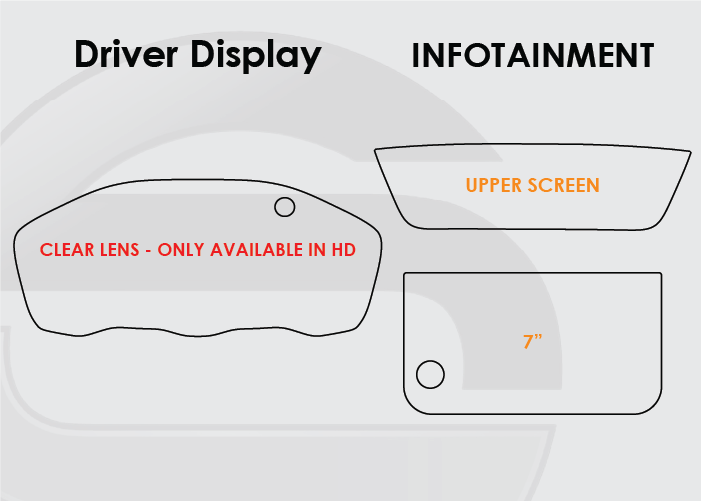 2016-2018 Honda HR-V Screen ProTech Kit Driver Display 7in Infotainment. Guards your screens from scratches while cutting down on fingerprints and smudges.