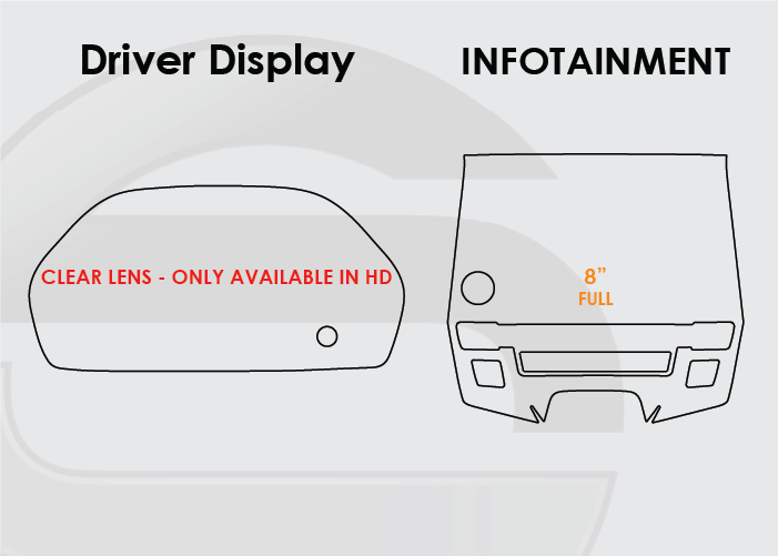 2018-2024 Honda Odyssey Screen ProTech Kit Driver Display 8in Full Trim Infotainment