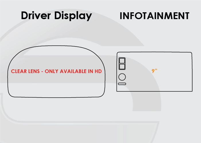 2025 Honda Odyssey Screen ProTech Kit 7in Driver Display 9in Infotainment