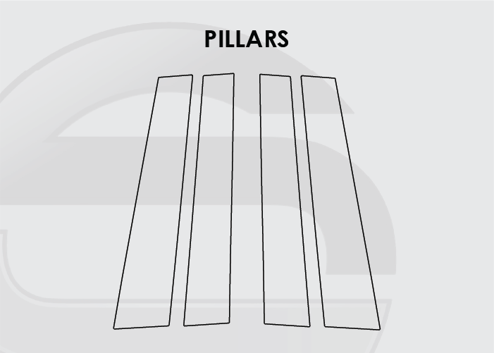 2018-2022 Honda Pilot Screen ProTech Kit PIllars. Shields your screens from scratches and helps reduce greasy fingerprints.