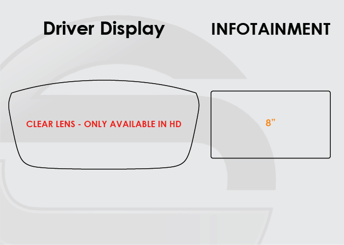 2015-2019 Hyundai Sonata Screen ProTech Kit Driver Display 8in Infotainment
