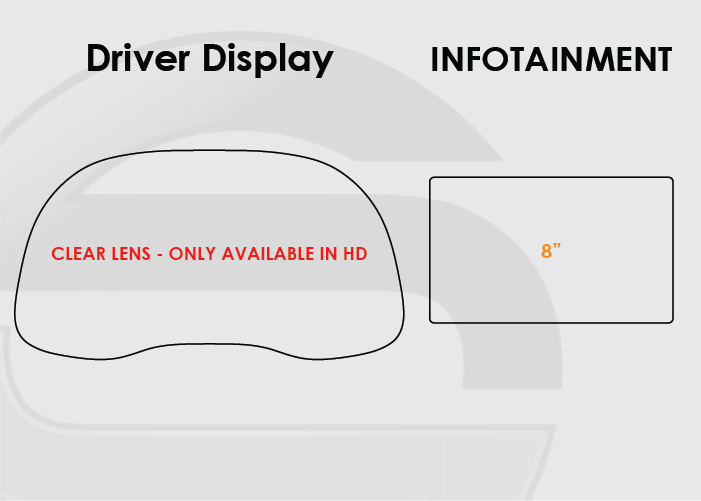 2016-2018 Hyundai Tucson Screen ProTech Kit Driver Display 8in Infotainment