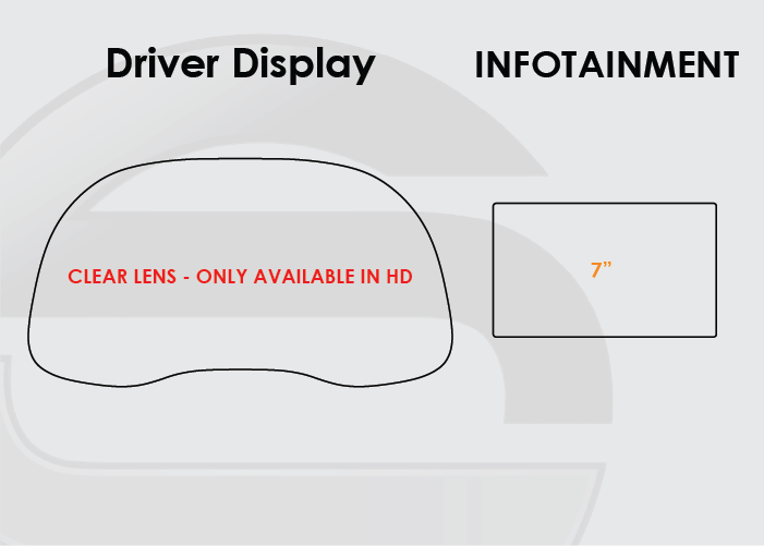 2019-2021 Hyundai Tucson Screen ProTech Kit Driver Display 7in Infotainment
