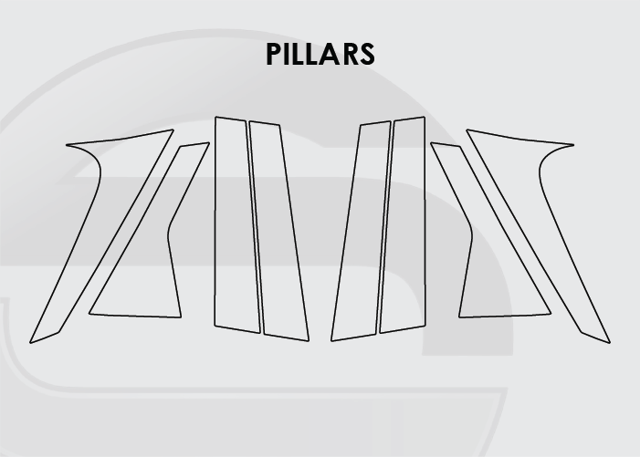 2022-2024 Hyundai Tucson Screen ProTech Kit Pillars