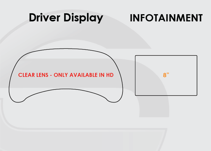 2014-2017 Infiniti QX70 Screen ProTech Kit Driver Display 8in Infotainment