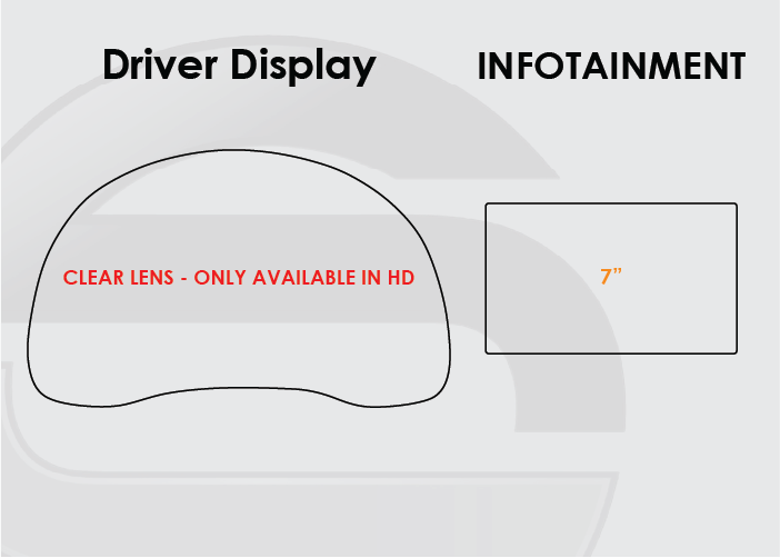2016-2020 Kia Niro Screen ProTech Kit Driver Display 7" Infotainment