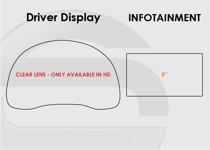 2016-2020 Kia Niro Screen ProTech Kit Driver Display 8" Infotainment