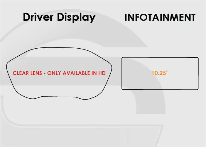 2020-2022 Kia Niro Screen ProTech Kit Driver Display 10.25" Infotainment