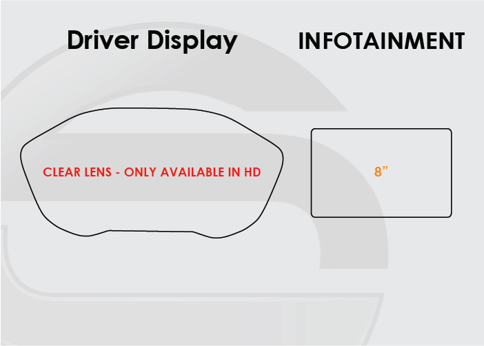 2020-2022 Kia Niro Screen ProTech Kit Driver Display 8" Infotainment