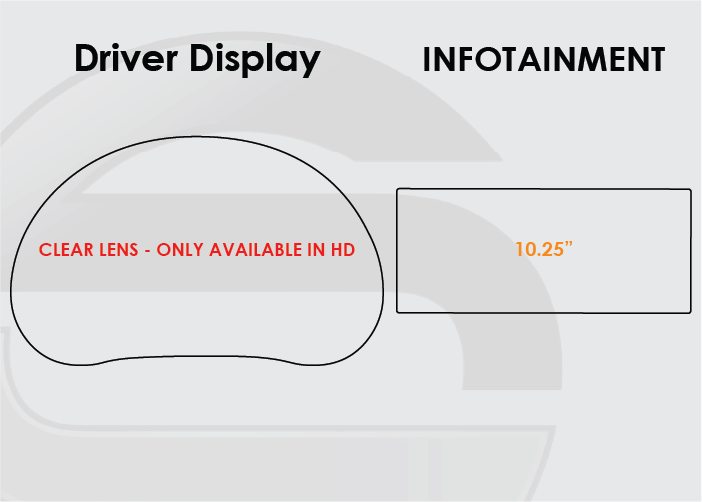 2020-2025 Kia Soul Screen ProTech Kit Standard Driver Display 10.25in Infotainment
