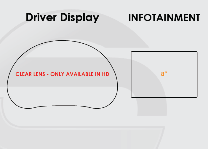 2020-2025 Kia Soul Screen ProTech Kit Standard Driver Display 8in Infotainment