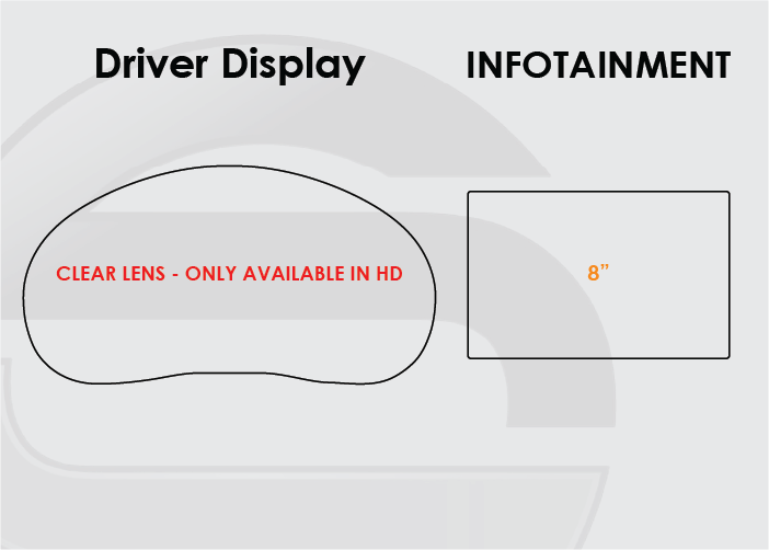 2020-2022 Kia Sportage Screen ProTech Kit Driver Display 8in Infotainment
