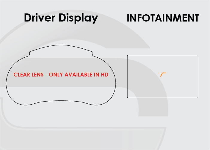 2018-2021 Kia Stinger Screen ProTech Kit Driver Display 7in Infotainment