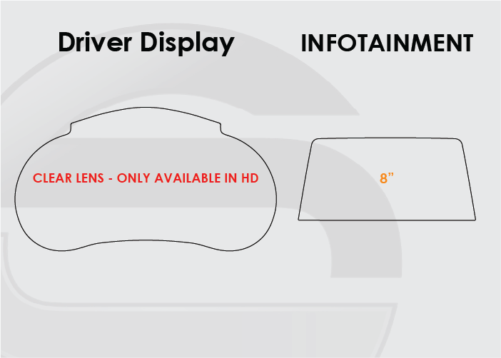 2018-2021 Kia Stinger Screen ProTech Kit Driver Display 8in Infotainment