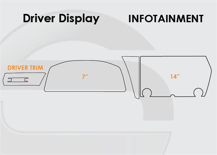 2024-2026 Lexus RZ Screen ProTech Kit Driver Display 14in Infotainment Driver Trim. Adds a durable barrier to resist scratches and reduce fingerprints on your screens.