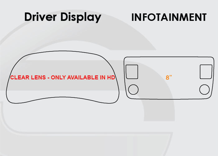 2020-2025 Nissan Leaf Screen ProTech Kit Driver Display 8in Infotainment