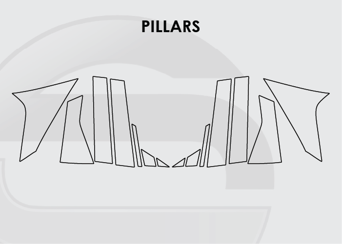 2025 Nissan Murano Screen ProTech Kit Pillars. Guards your screens from scratches while cutting down on fingerprints and smudges.