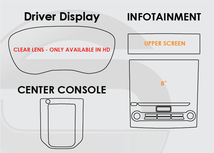 2019-2023 Subaru Forester Driver Display 8in Infotainment Center Console