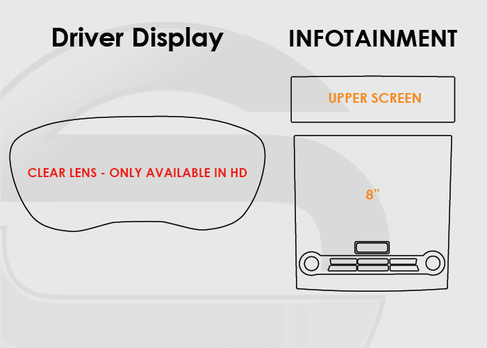 2024 Subaru Forester Screen ProTech Kit Driver Display 8in Infotainment