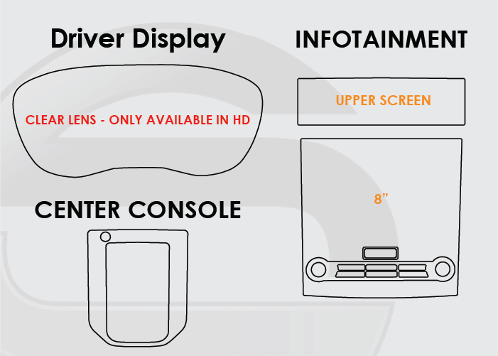 2024 Subaru Forester Screen ProTech Kit Driver Display 8in Infotainment Center Console