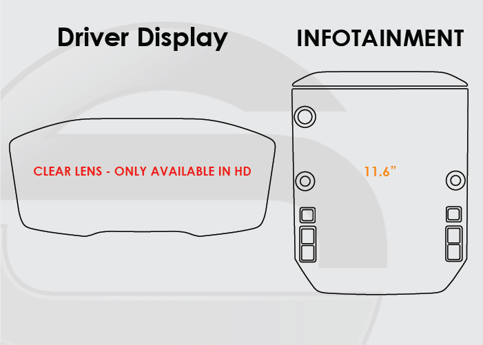 2022-2025 Subaru WRX Screen ProTech Kit Driver Display 11.6in Infotainment