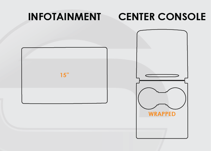 2021-2024 Tesla Model Y Screen ProTech Kit 15in Infotainment and wrapped around Center Console. Protects against everyday scratches and reduces fingerprint buildup on screens.
