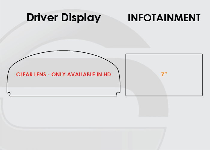 2015-2017 Toyota Camry Screen ProTech Kit Driver Display 7in Infotainment. Helps prevent scratches and minimizes fingerprints to keep your screens looking new.