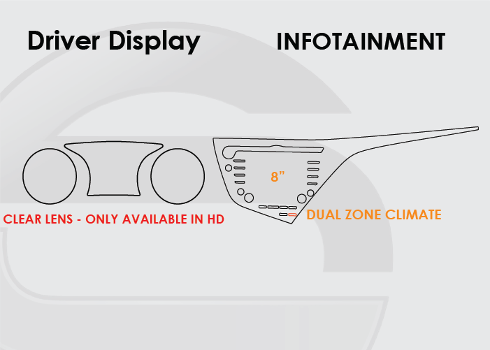 2018-2020 Toyota Camry Screen ProTech Kit Driver Display 8in Infotainment Dual Climate. Adds a durable barrier to resist scratches and reduce fingerprints on your screens.