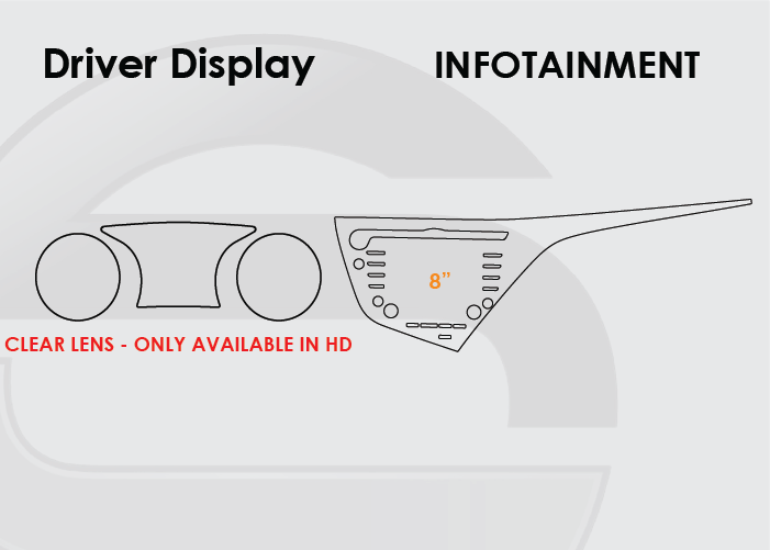 2018-2020 Toyota Camry Screen ProTech Kit Driver Display 8in Infotainment. Keeps your screens clearer by resisting scratches and minimizing fingerprints and smudges.
