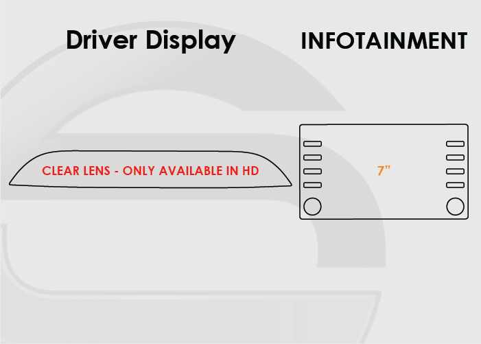 2020 -2022Toyota Prius Screen ProTech Kit Driver Display 7in Infotainment