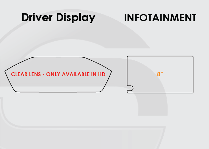 2023-2025 Toyota Prius Screen ProTech Kit Driver Display 8in Infotainment